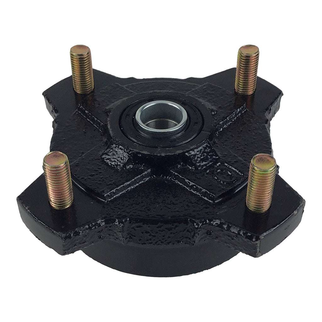 Brake Assy - LEFT FRONT - Backing Plate and Hub - Coolster 3125B2, 3125F2, LANDER-XD 125UF ATVs - VMC Chinese Parts