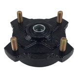 Brake Assy - LEFT FRONT - Backing Plate and Hub - Coolster 3125B2, 3125F2, LANDER-XD 125UF ATVs - VMC Chinese Parts