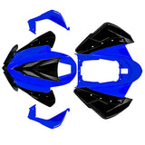 ATV Body Fender Kit - 10 Piece - Black & Blue - Tao Tao ATA150G - VMC Chinese Parts