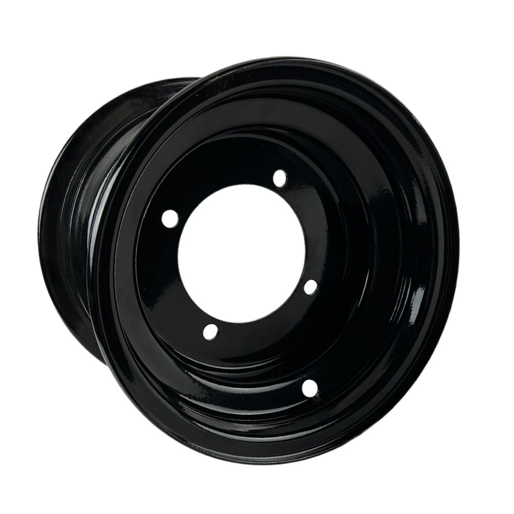 Rim 8.0 x 5.5 Inch - 4/110 - BLACK - Steel - Hammerhead, TrailMaster Go-Kart - VMC Chinese Parts