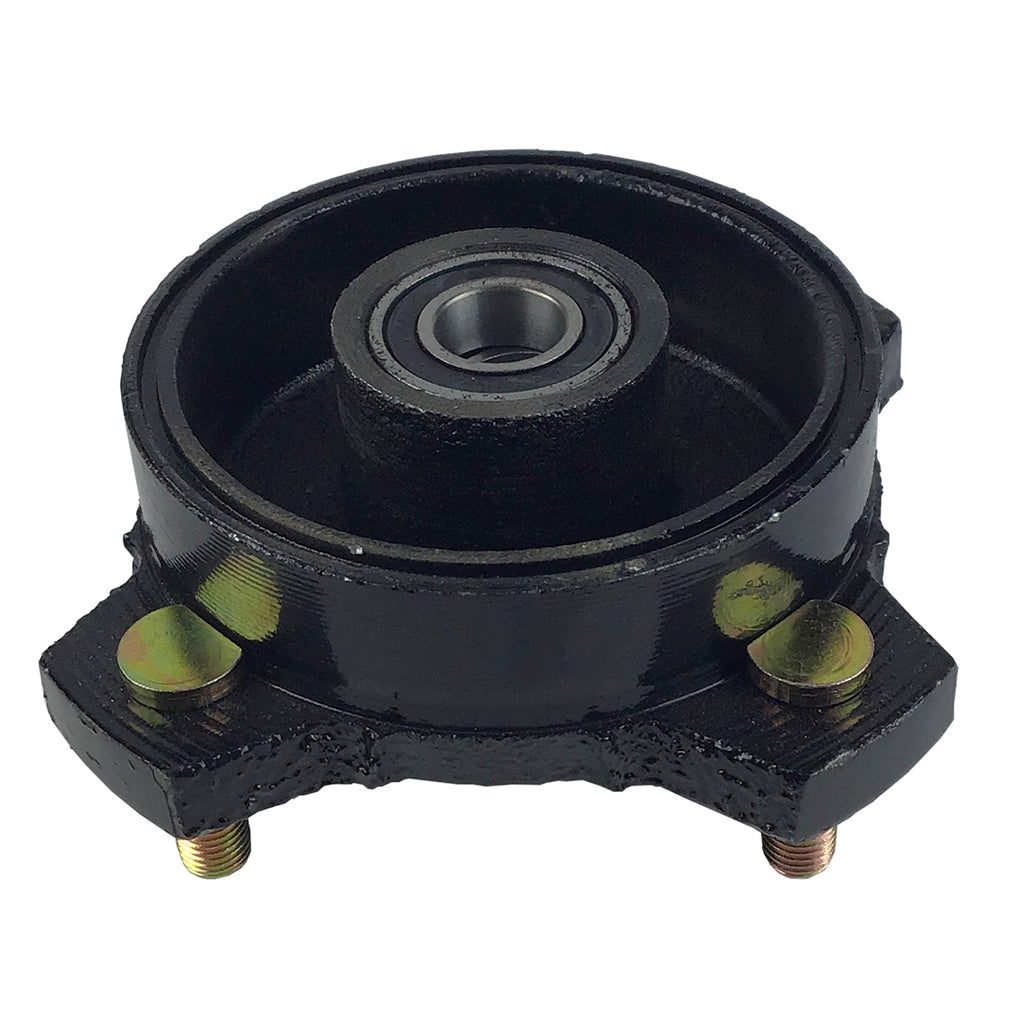 Brake Assy - LEFT FRONT - Backing Plate and Hub - Coolster 3125B2, 3125F2, LANDER-XD 125UF ATVs - VMC Chinese Parts