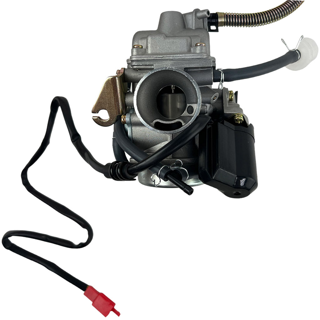 Carburetor - PD24J - 24mm with Spring Drain Line - GY6 150cc Scooters - VMC Chinese Parts