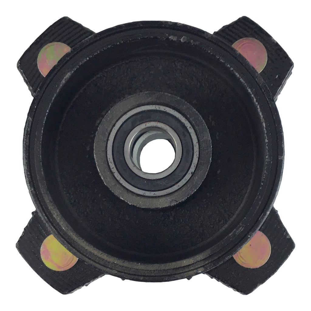 Brake Assy - LEFT FRONT - Backing Plate and Hub - Coolster 3125B2, 3125F2, LANDER-XD 125UF ATVs - VMC Chinese Parts