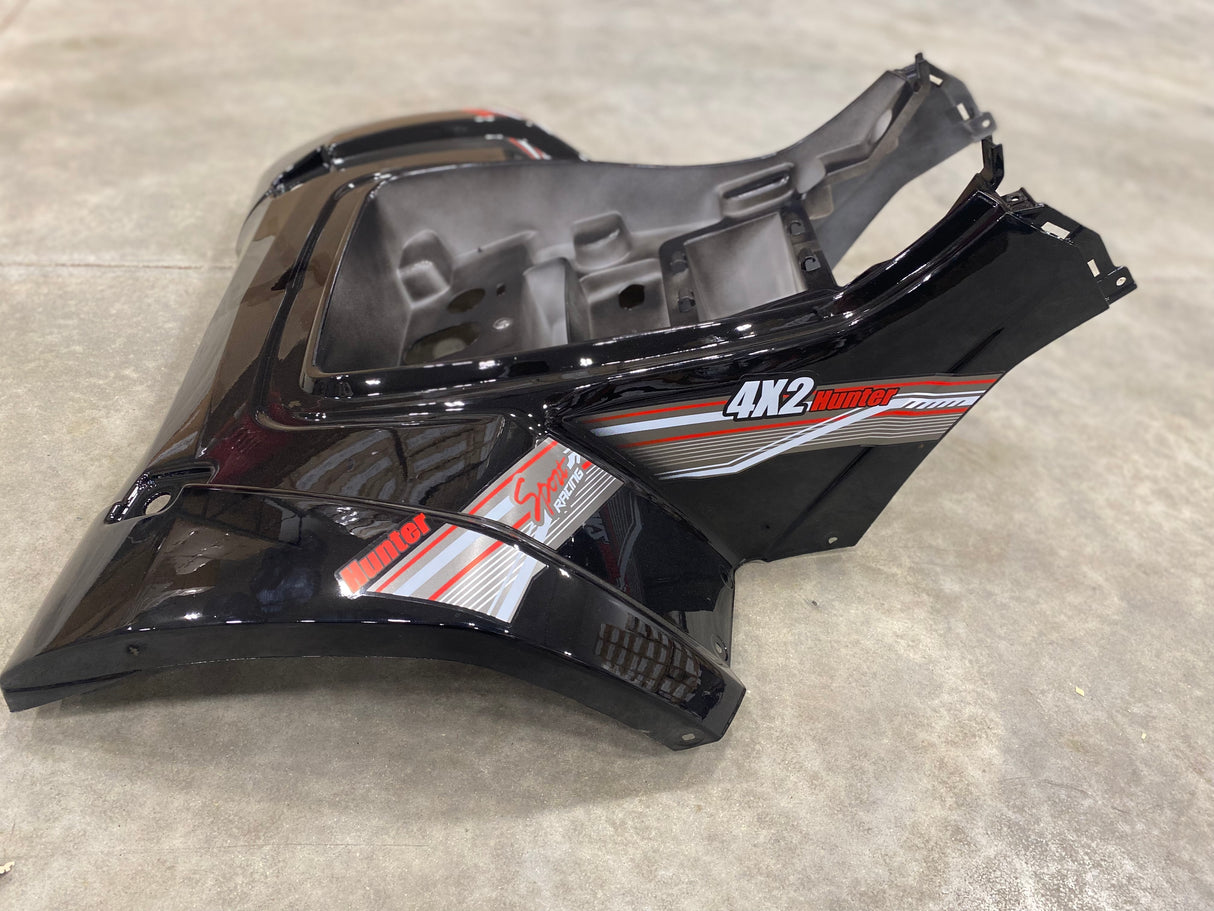 ATV Body Fender Kit - 2 Piece - BLACK - Coleman AT125-UT, Tao Tao RAPTOR - VMC Chinese Parts