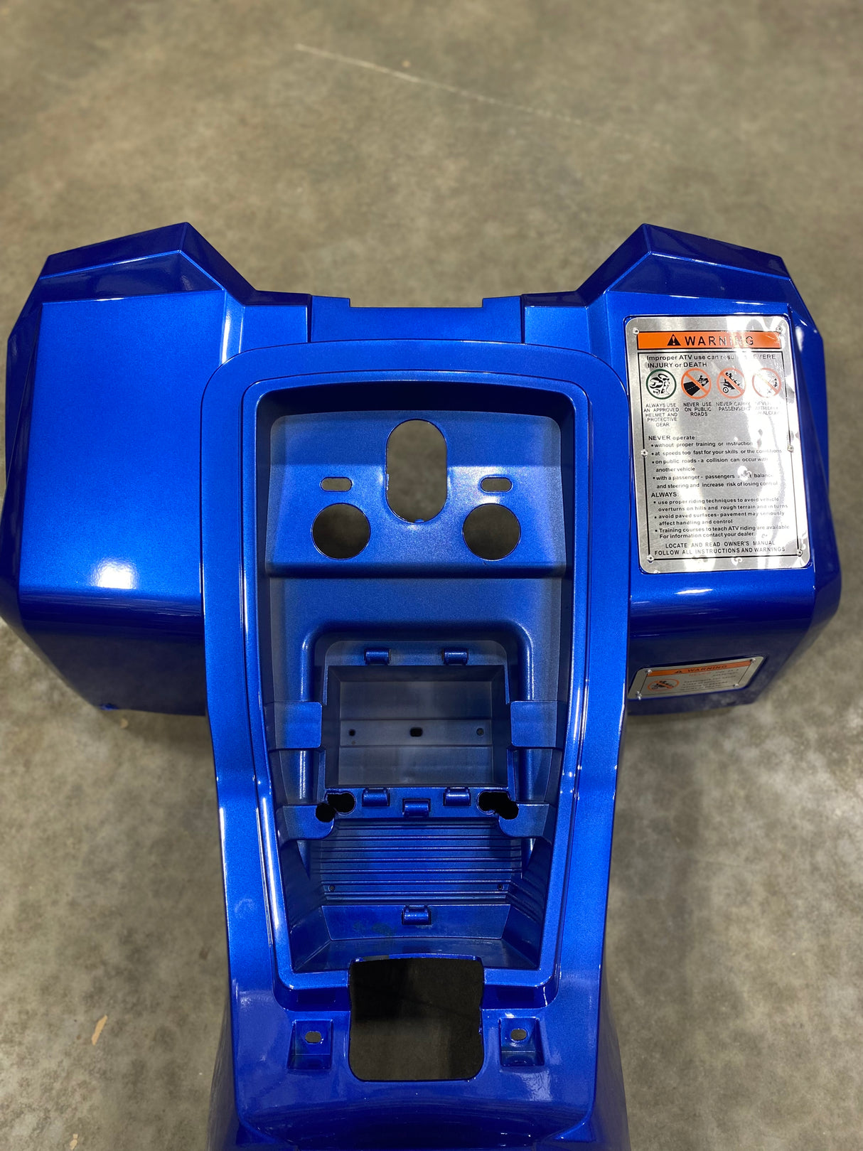 ATV Body Fender Kit - 1 Piece - Blue - Rival Mudhawk 6, AT110 Husky - VMC Chinese Parts