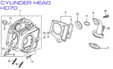 Cylinder Head Gasket - HD70 70cc - Kayo Fox 70 ATV - VMC Chinese Parts