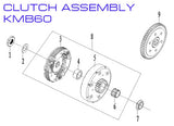 Clutch - Zongshen ZL60 - Kayo KMB60 Dirt Bike - VMC Chinese Parts