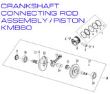 Crankshaft - Zongshen ZL60 - Kayo KMB60 Dirt Bike - VMC Chinese Parts