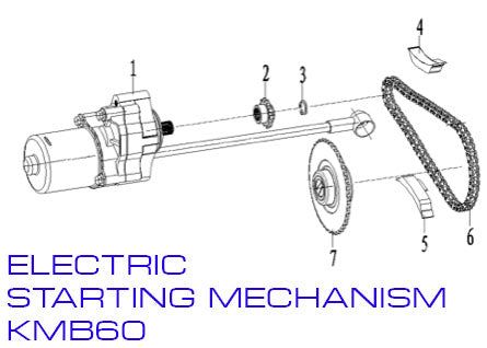 Starter - Zongshen ZL60 - Kayo KMB60 Dirt Bike - VMC Chinese Parts