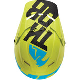 Thor Youth Sector Level Matte Electric Blue/Lime Helmet - VMC Chinese Parts