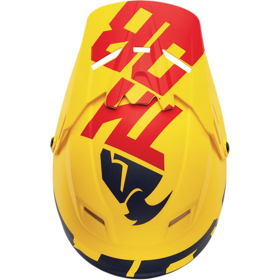 Thor Youth Sector Level Matte Navy Blue/Yellow/Red Helmet - VMC Chinese Parts