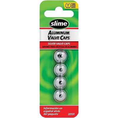 Slime Aluminum Valve Stem Caps - 4 Pack - (0361-0052) - VMC Chinese Parts