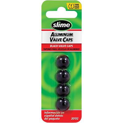 Slime Black Valve Stem Caps - 4 Pack - (0361-0072) - VMC Chinese Parts