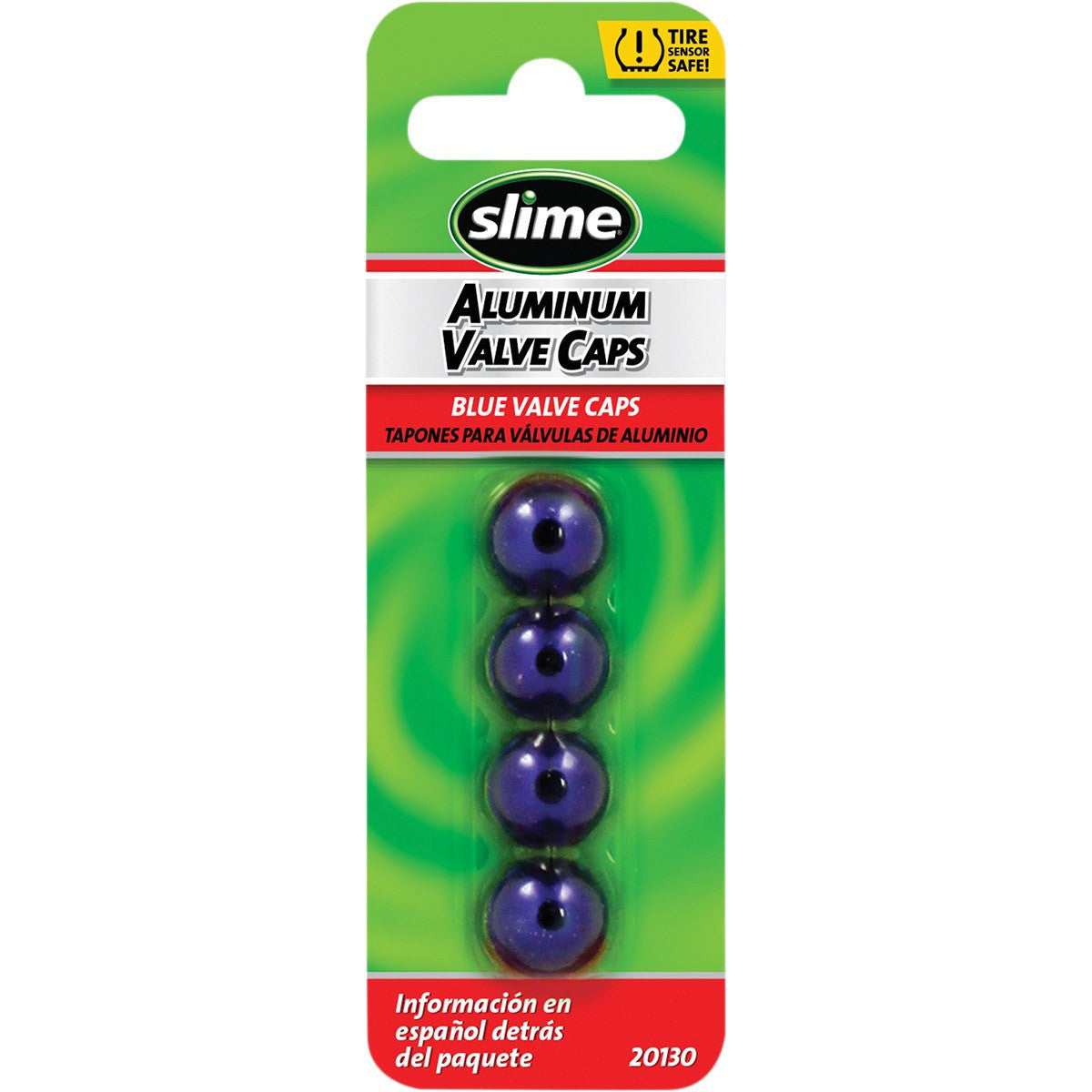 Slime Blue Valve Stem Caps - 4 Pack - (0361-0073) - VMC Chinese Parts