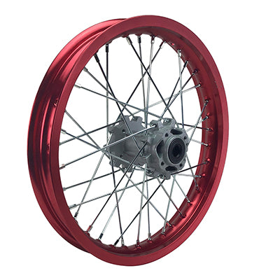 Rim Wheel - Rear - 16.0 x 1.85 Inch - 15mm ID - 36 Spokes - Dirt Bike - RED - VMC Chinese Parts