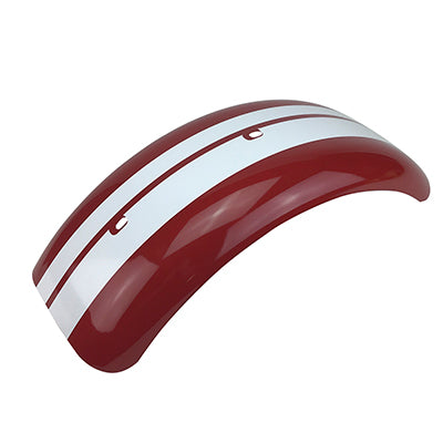 Rear Fender for Coleman CT200U-EX Mini Bike - RED w/ WHITE STRIPE - VMC Chinese Parts