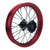 Rim Wheel - Rear - 14.0 x 1.85 Inch - 15mm ID - Tao Tao DB17 Dirt Bike -  RED - VMC Chinese Parts