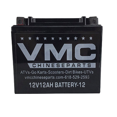 Battery 12Ah - Lead Acid - - - - - - - - 5.9 W * 3.4 D * 5.2 H - VMC Chinese Parts