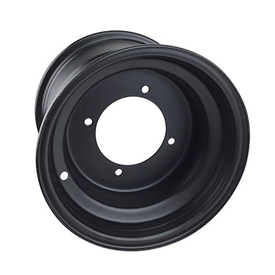 Rim 10.0 x 8.0 Inch - 4/137 - BLACK - Steel - Hammerhead, TrailMaster Go-Kart Rear - VMC Chinese Parts