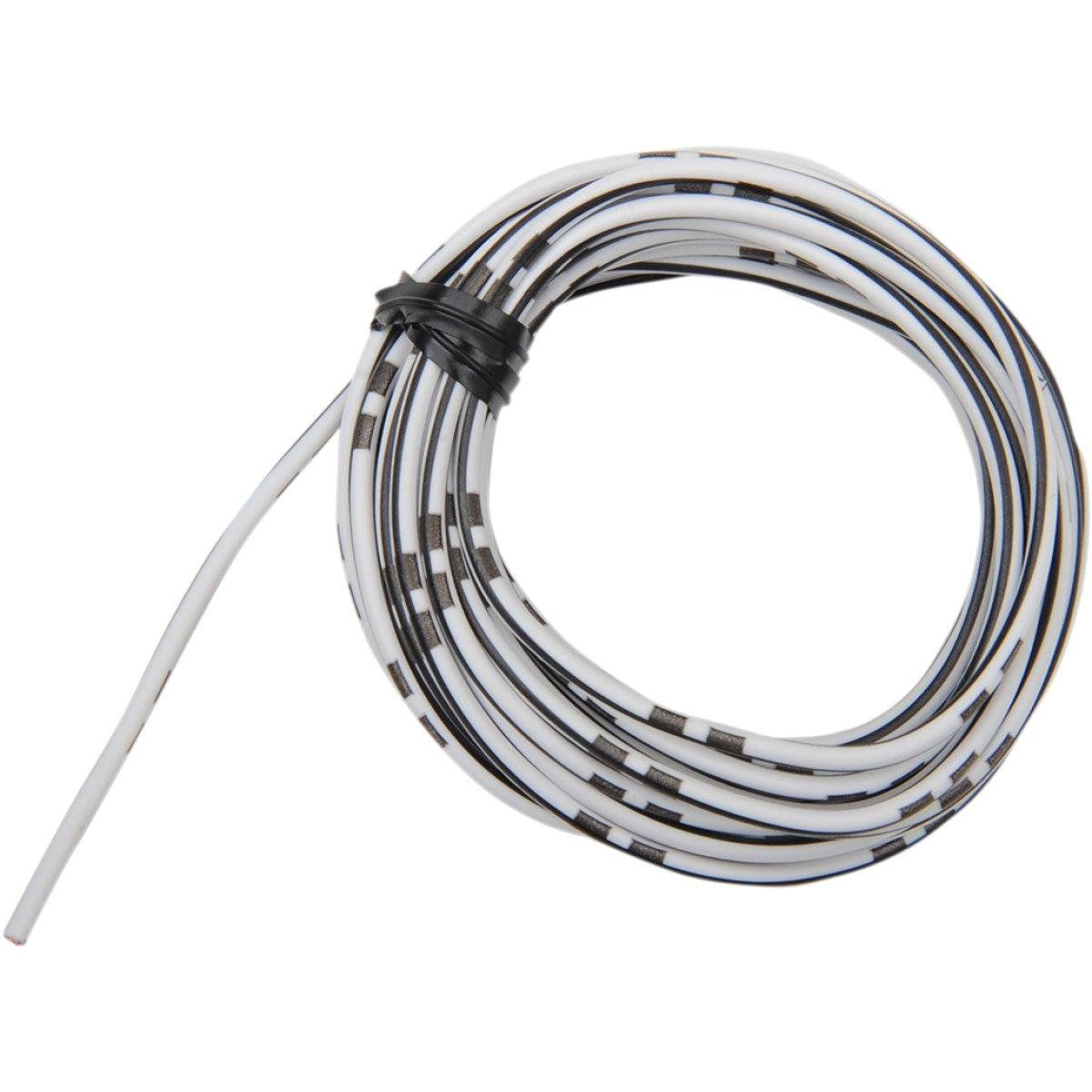 Shindy Products Colored Wire OEM - 14A - 13 Foot - WHITE/BLACK - (2120-0285) - VMC Chinese Parts