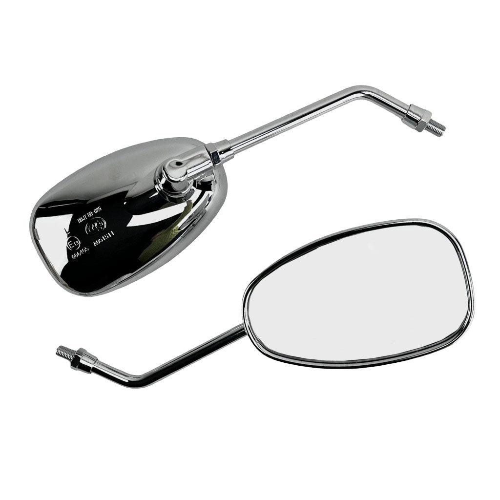 Go-Kart Buggy Rear View Mirrors - Chrome - TrailMaster Go-Kart - VMC Chinese Parts