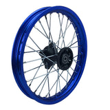 Rim Wheel - Front - 14.0 x 1.4 Inch - 12mm ID - 32 Spokes - Tao Tao DB14 Dirt Bike - BLUE - VMC Chinese Parts