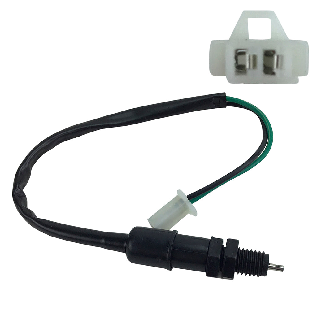 Threaded 12mm Brake Light Safety Switch with 2-Wire FEMALE Plug - Version 15 - VMC Chinese Parts