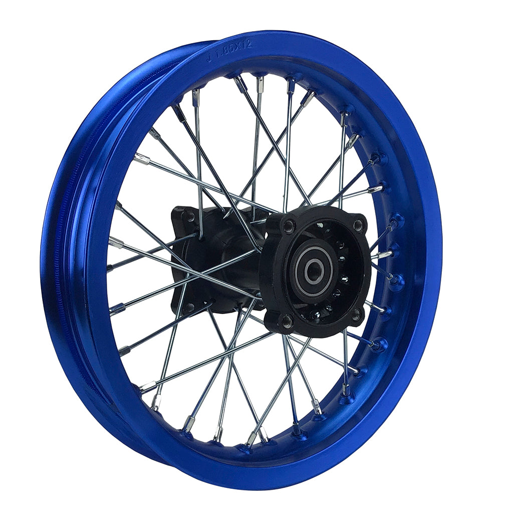 Rim Wheel - Rear - 12.0 x 1.85 Inch - 12mm ID - 32 Spokes - Dirt Bike - BLUE - VMC Chinese Parts