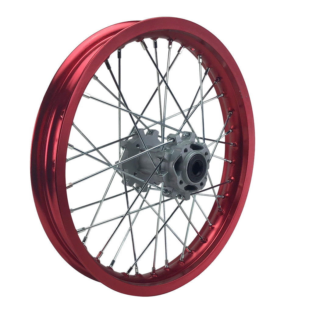 Rim Wheel - Rear - 16.0 x 1.85 Inch - 15mm ID - 36 Spokes - Dirt Bike - RED - VMC Chinese Parts