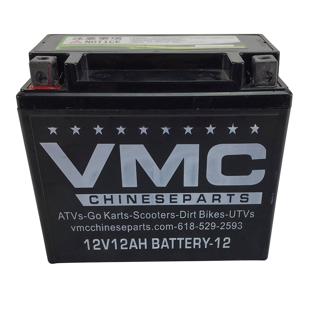 Battery 12Ah - Lead Acid - - - - - - - - 5.9 W * 3.4 D * 5.2 H - VMC Chinese Parts