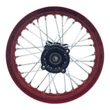 Rim Wheel - Rear - 12.0 x 1.85 Inch - 12mm ID - 32 Spokes - Dirt Bike - RED - VMC Chinese Parts