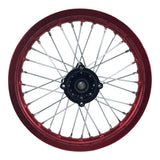 Rim Wheel - Rear - 14.0 x 1.85 Inch - 15mm ID - Tao Tao DB17 Dirt Bike -  RED - VMC Chinese Parts