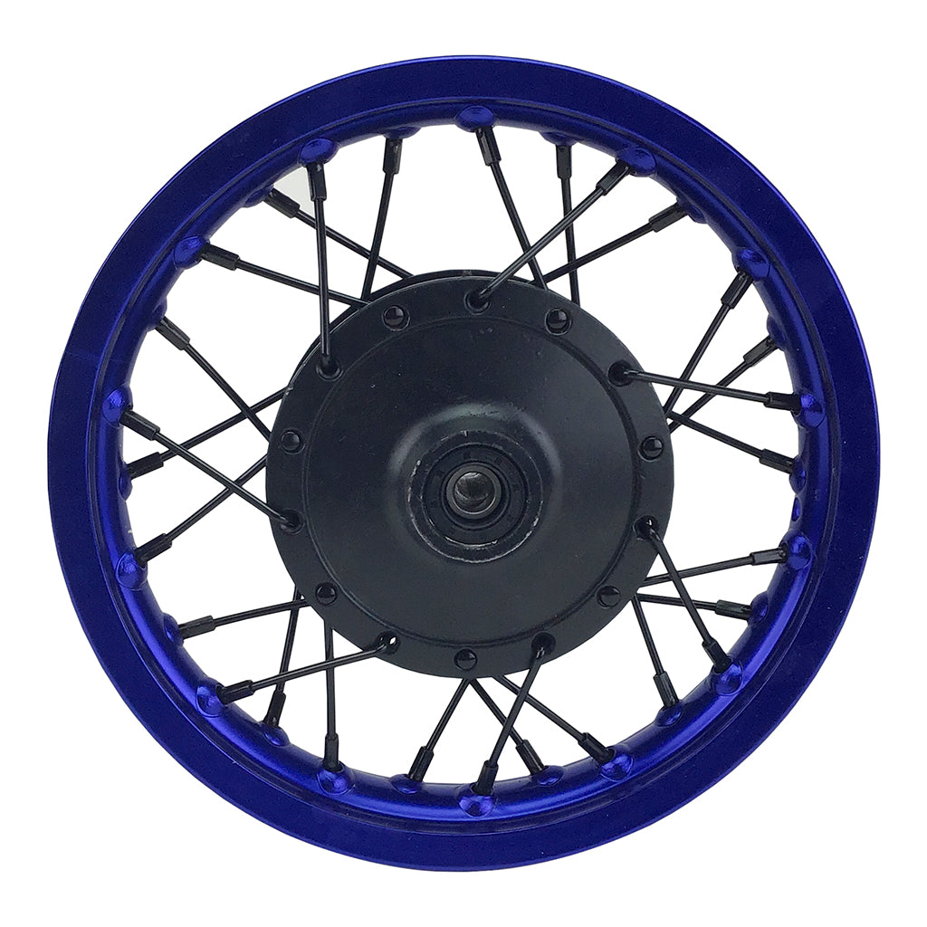 Rim Wheel - Front - 10.0 x 1.4 Inch - 12mm ID - 28 Spokes - Tao Tao DB10, DB20 - BLUE - VMC Chinese Parts