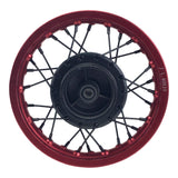 Rim Wheel - Rear - 10.0 x 1.4 Inch - 12mm ID - 28 Spokes - Tao Tao DB10 with Drum Brake - RED - VMC Chinese Parts