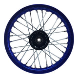 Rim Wheel - Front - 12.0 x 1.4 Inch - 15mm ID - 32 Spokes - Dirt Bike - BLUE - VMC Chinese Parts