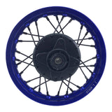 Rim Wheel - Rear - 10.0 x 1.4 Inch - 12mm ID - 28 Spokes - Tao Tao DB10 with Drum Brake - BLUE - VMC Chinese Parts