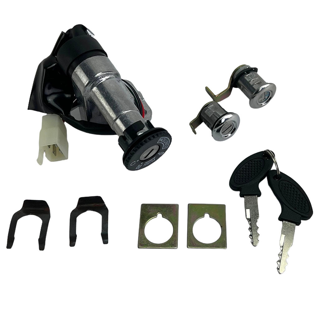 Ignition Key Switch - 4 Wire - GY6 50cc 125cc 150cc 250cc Scooters - Version 92 - VMC Chinese Parts