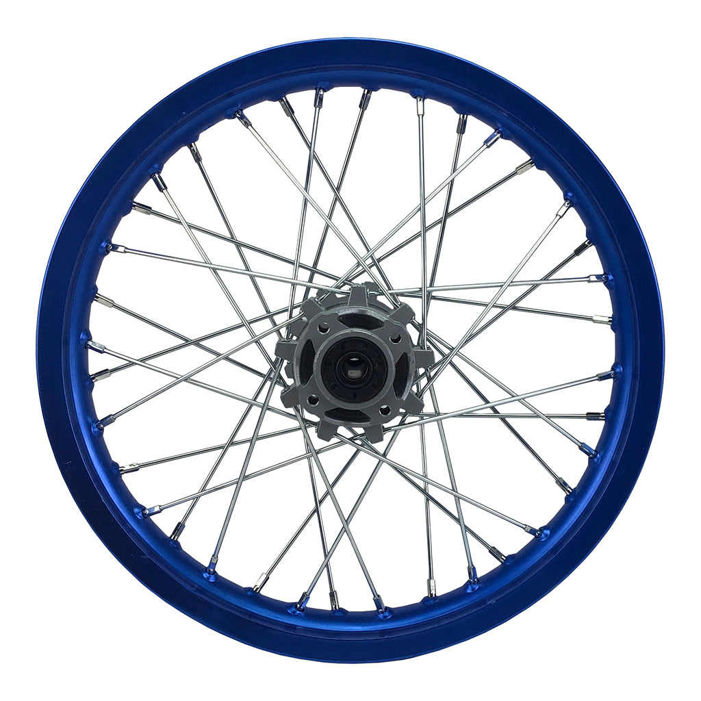 Rim Wheel - Rear - 16.0 x 1.85 Inch - 15mm ID - 36 Spokes - Dirt Bike - BLUE - VMC Chinese Parts