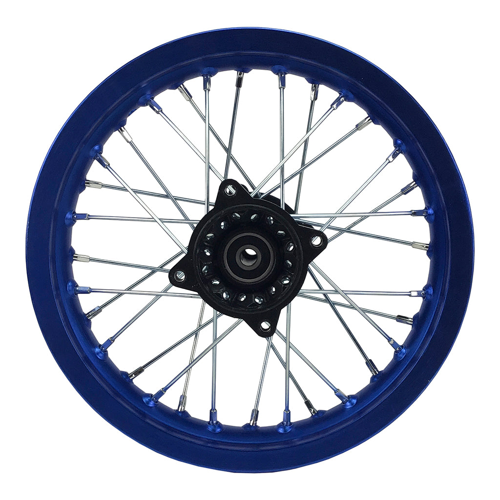 Rim Wheel - Rear - 12.0 x 1.85 Inch - 12mm ID - 32 Spokes - Dirt Bike - BLUE - VMC Chinese Parts