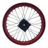 Rim Wheel - Rear - 14.0 x 1.85 Inch - 15mm ID - Tao Tao DB17 Dirt Bike -  RED - VMC Chinese Parts