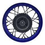 Rim Wheel - Front - 10.0 x 1.4 Inch - 12mm ID - 28 Spokes - Tao Tao DB10, DB20 - BLUE - VMC Chinese Parts