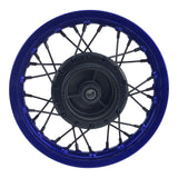 Rim Wheel - Rear - 10.0 x 1.4 Inch - 12mm ID - 28 Spokes - Tao Tao DB10 with Drum Brake - BLUE - VMC Chinese Parts