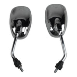 Scooter Rear View Mirror Set - Chrome - Oval - Version 50 - VMC Chinese Parts