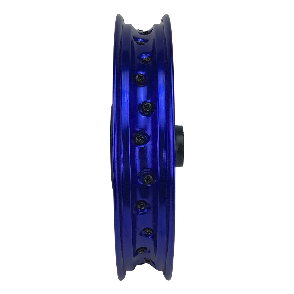 Rim Wheel - Front - 10.0 x 1.4 Inch - 12mm ID - 28 Spokes - Tao Tao DB10, DB20 - BLUE - VMC Chinese Parts