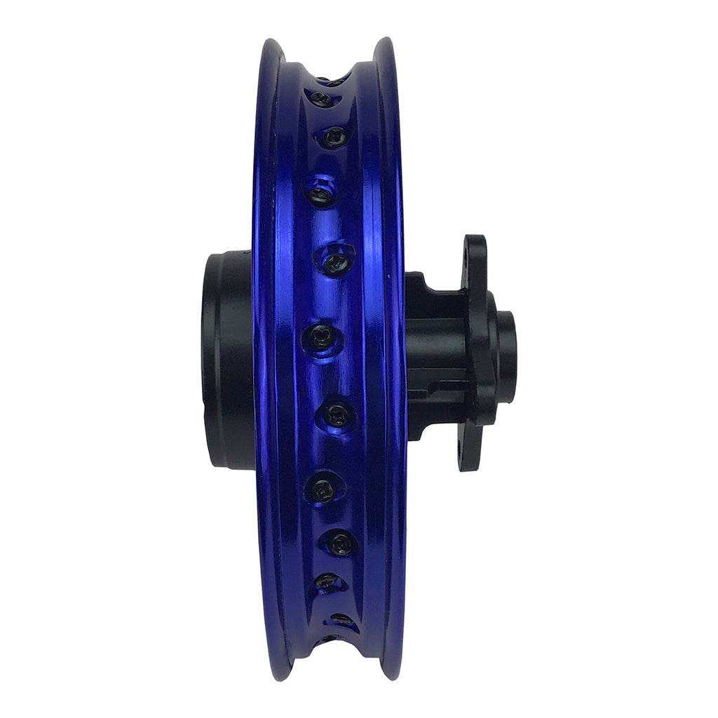 Rim Wheel - Rear - 10.0 x 1.4 Inch - 12mm ID - 28 Spokes - Tao Tao DB10 with Drum Brake - BLUE - VMC Chinese Parts