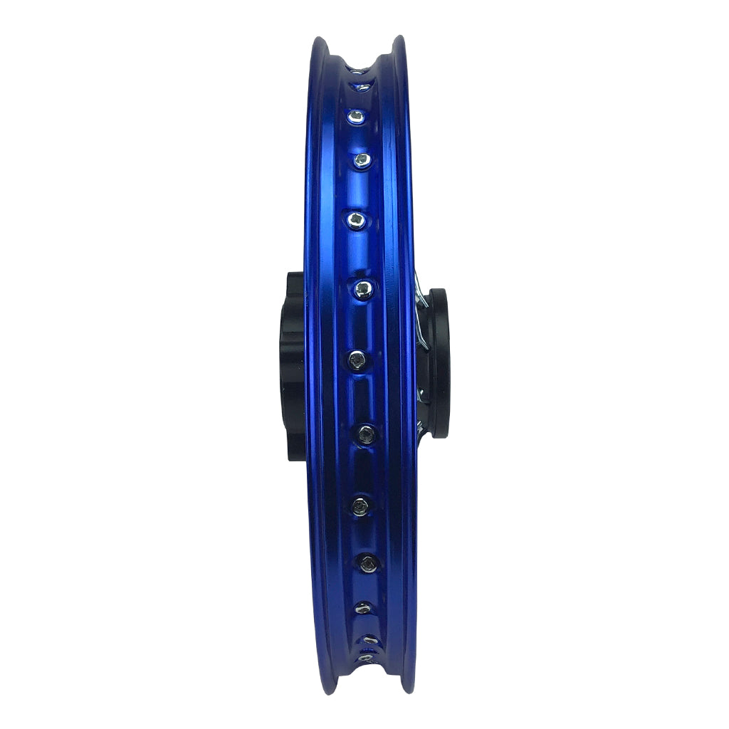 Rim Wheel - Front - 14.0 x 1.4 Inch - 12mm ID - 32 Spokes - Tao Tao DB14 Dirt Bike - BLUE - VMC Chinese Parts