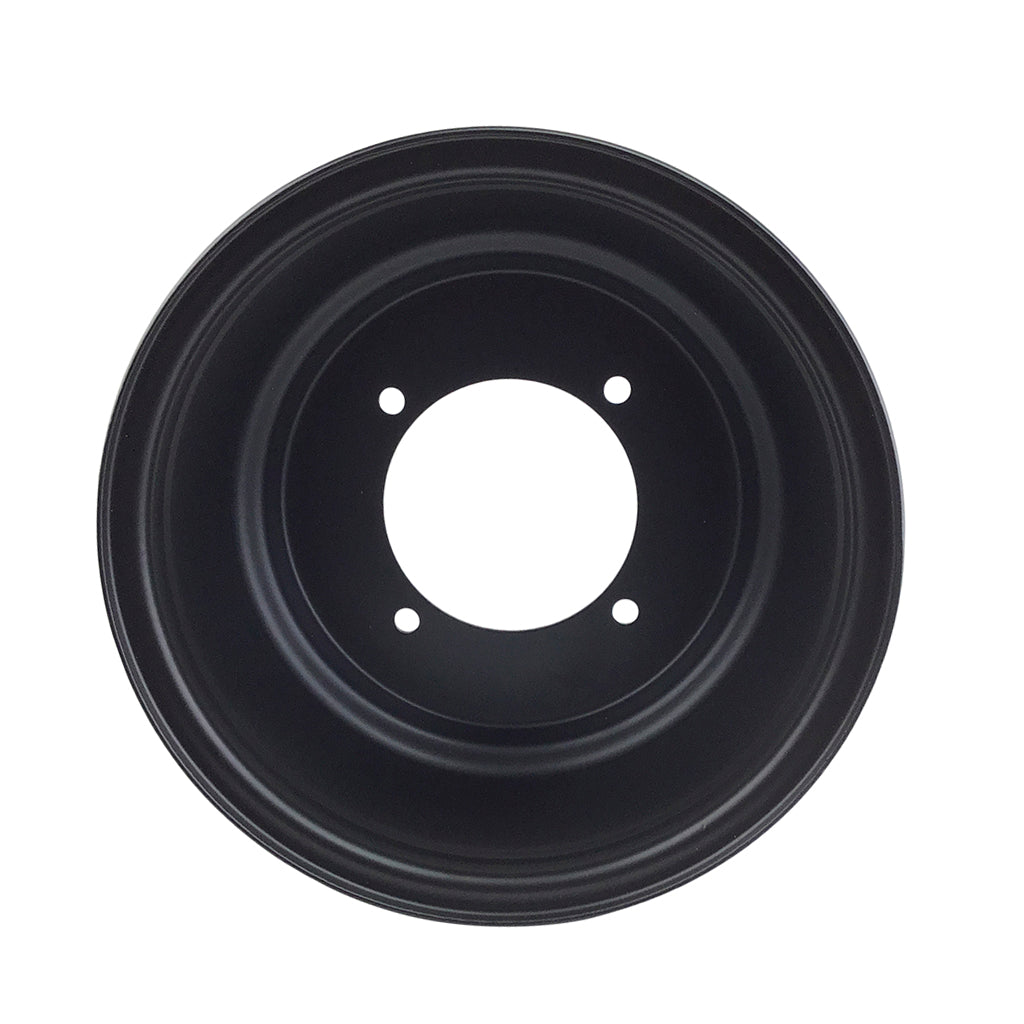 Rim 10.0 x 8.0 Inch - 4/137 - BLACK - Steel - Hammerhead, TrailMaster Go-Kart Rear - VMC Chinese Parts