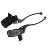 Brake Master Cylinder Matching Set with 200mm Levers - CHROME - Left and Right - VMC Chinese Parts