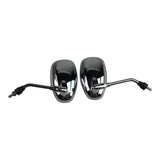 Scooter Rear View Mirror Set - Chrome - Oval - Version 50 - VMC Chinese Parts