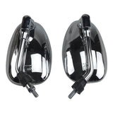 Scooter Rear View Mirror Set - Chrome - Oval - Version 50 - VMC Chinese Parts